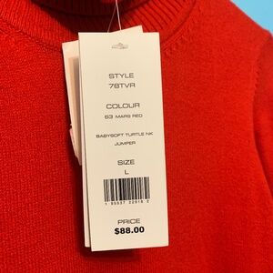 NWT French Connection Babysoft Turtleneck Sweater L